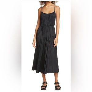 Vince tiered crinkled slipdress